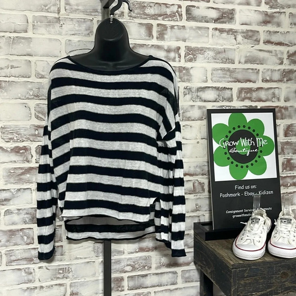 Eileen Fisher striped sweater XS